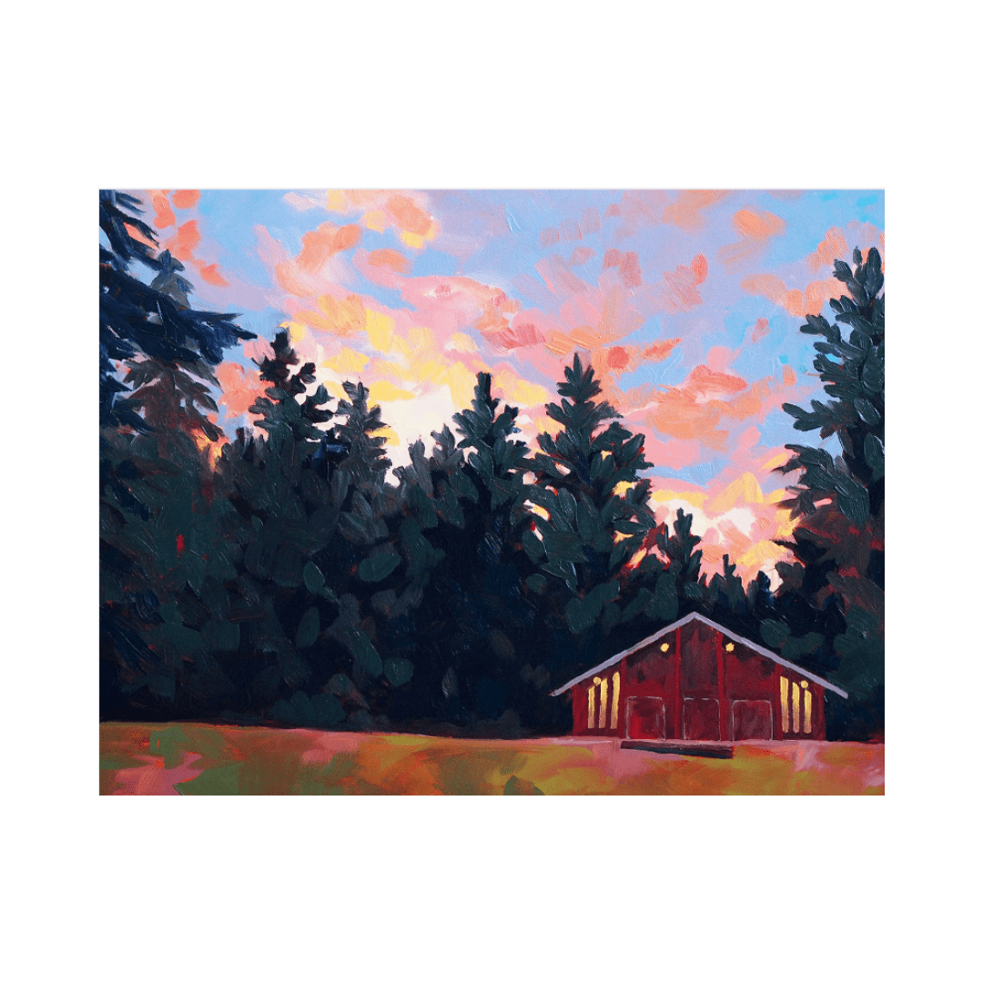 Chapel painting postcard